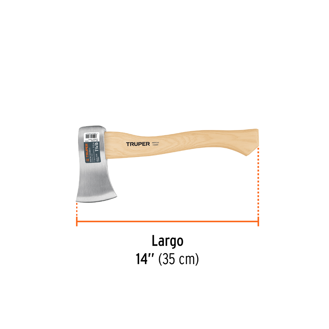 Hacha Cazador 1.1/4 lbs Mango Hickory 14