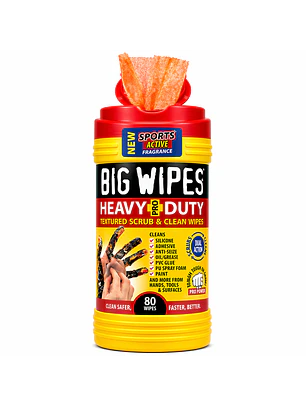 Big Wipes Heavy Duty 80 Toallas Limpia Manos Industrial NSF