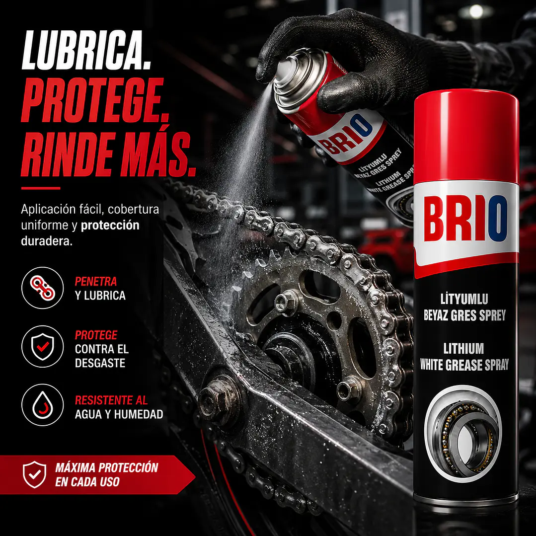 Spray Grasa Blanca De Litio 400 Ml 3