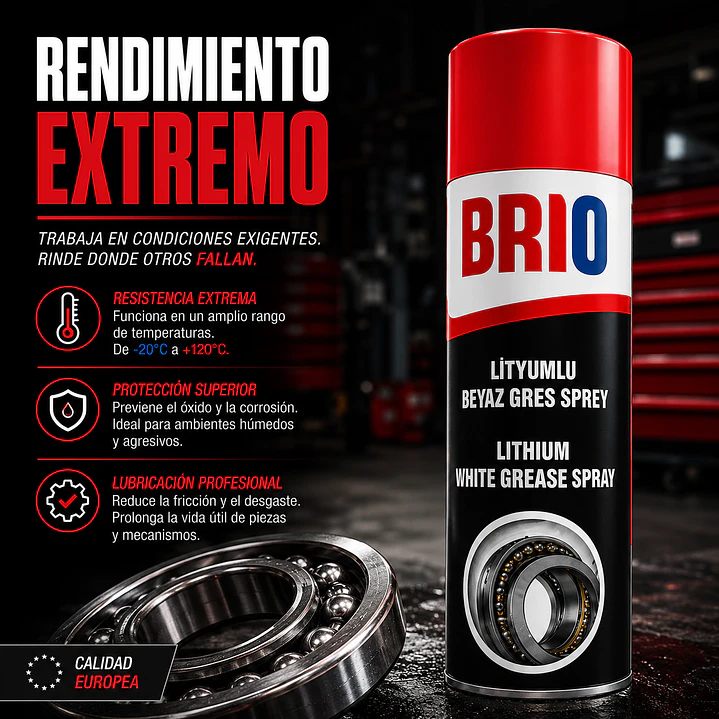 Spray Grasa Blanca De Litio 400 Ml 4