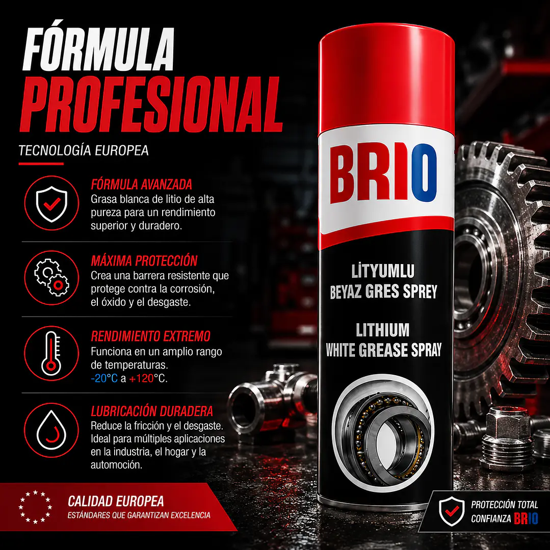 Spray Grasa Blanca De Litio 400 Ml 5