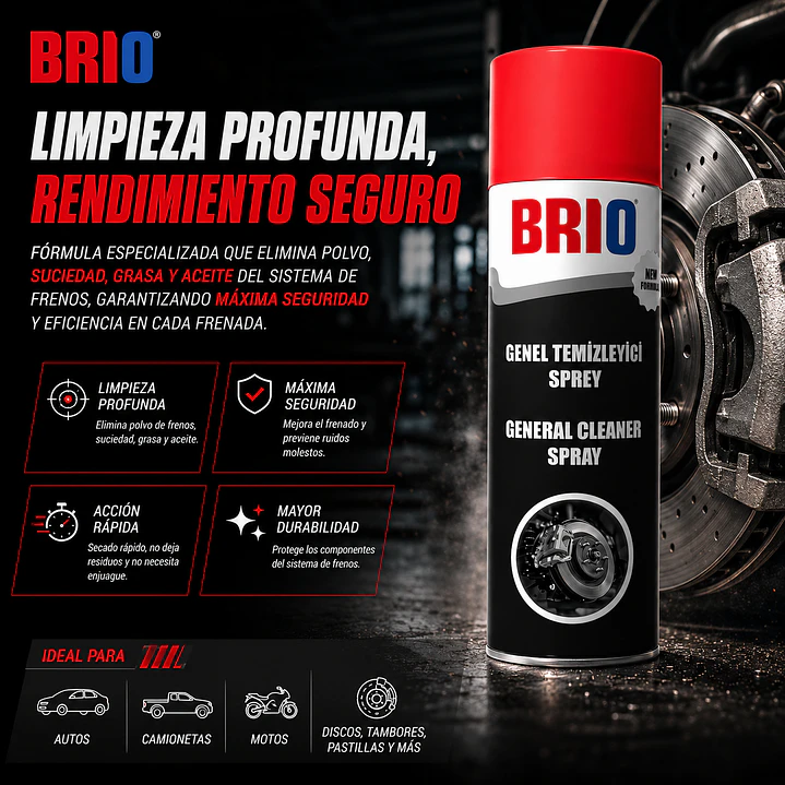 Spray Limpiador De Frenos 500 Ml 3