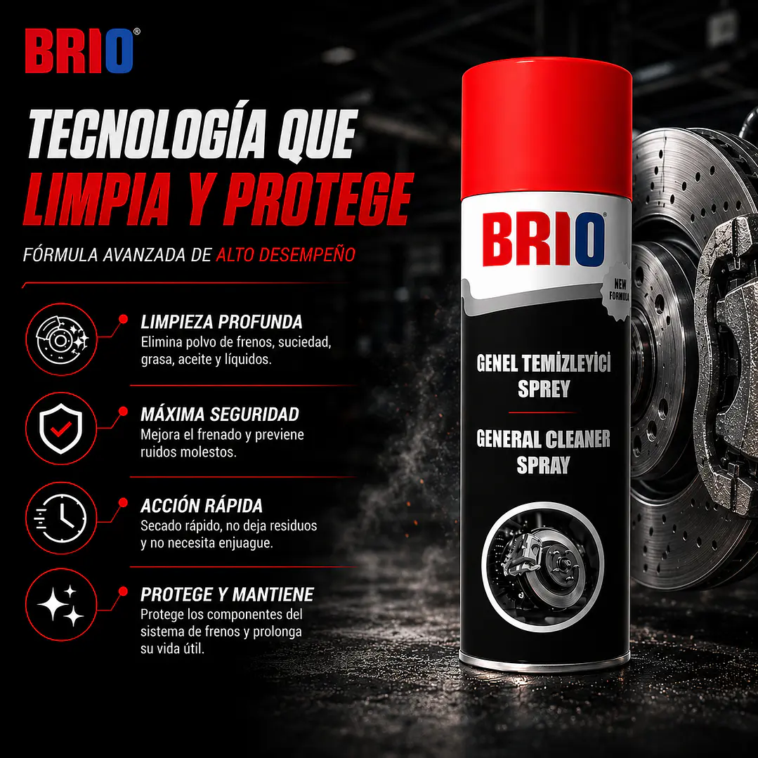 Spray Limpiador De Frenos 500 Ml 4