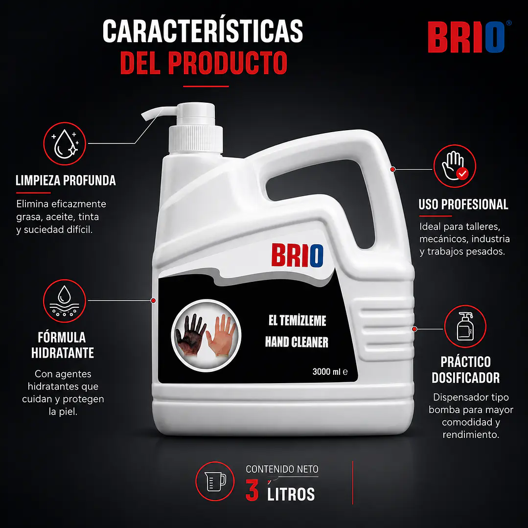 Jabon Limpiador De Manos Mecanico Orange 3 Lts 4