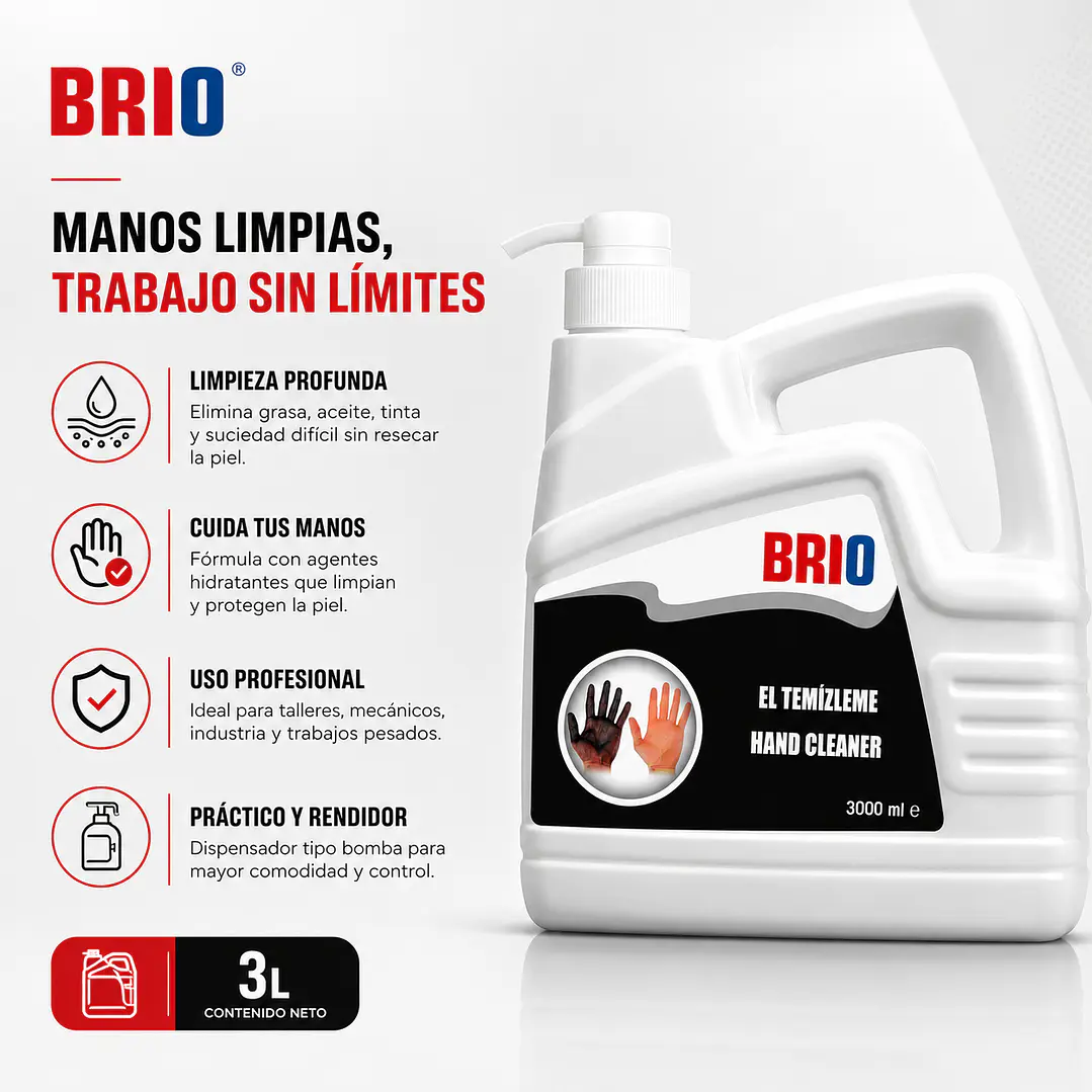 Jabon Limpiador De Manos Mecanico Orange 3 Lts 5