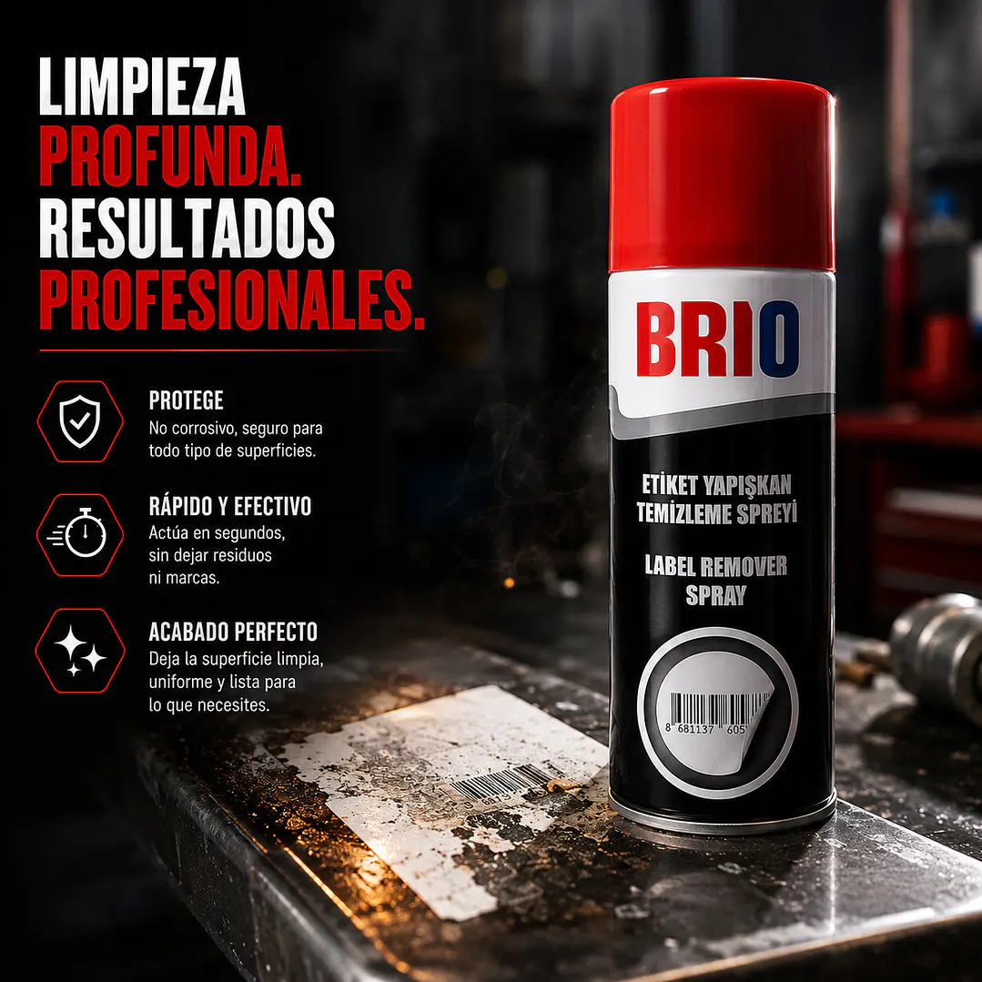 Spray Removedor De Etiquetas y Adhesivos 200 Ml 5