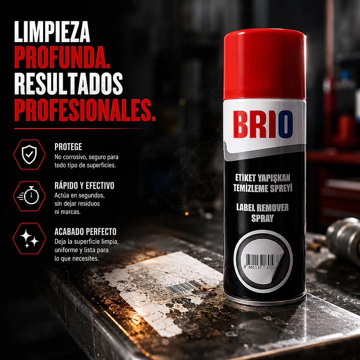 Spray Removedor De Etiquetas y Adhesivos 200 Ml 5