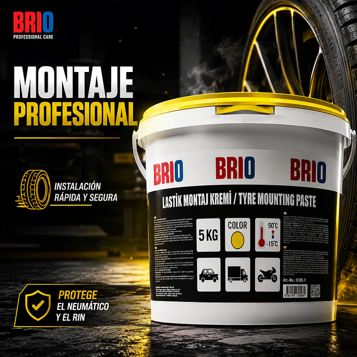 Pasta De Montaje Para Neumáticos Amarillo 5 Kg 2