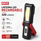 Linterna Led Recargable 420 Lúmenes Imantada - Miniatura 2