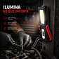 Linterna Led Recargable 240 Lúmenes Imantada - Miniatura 3