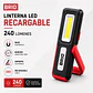 Linterna Led Recargable 240 Lúmenes Imantada - Miniatura 2