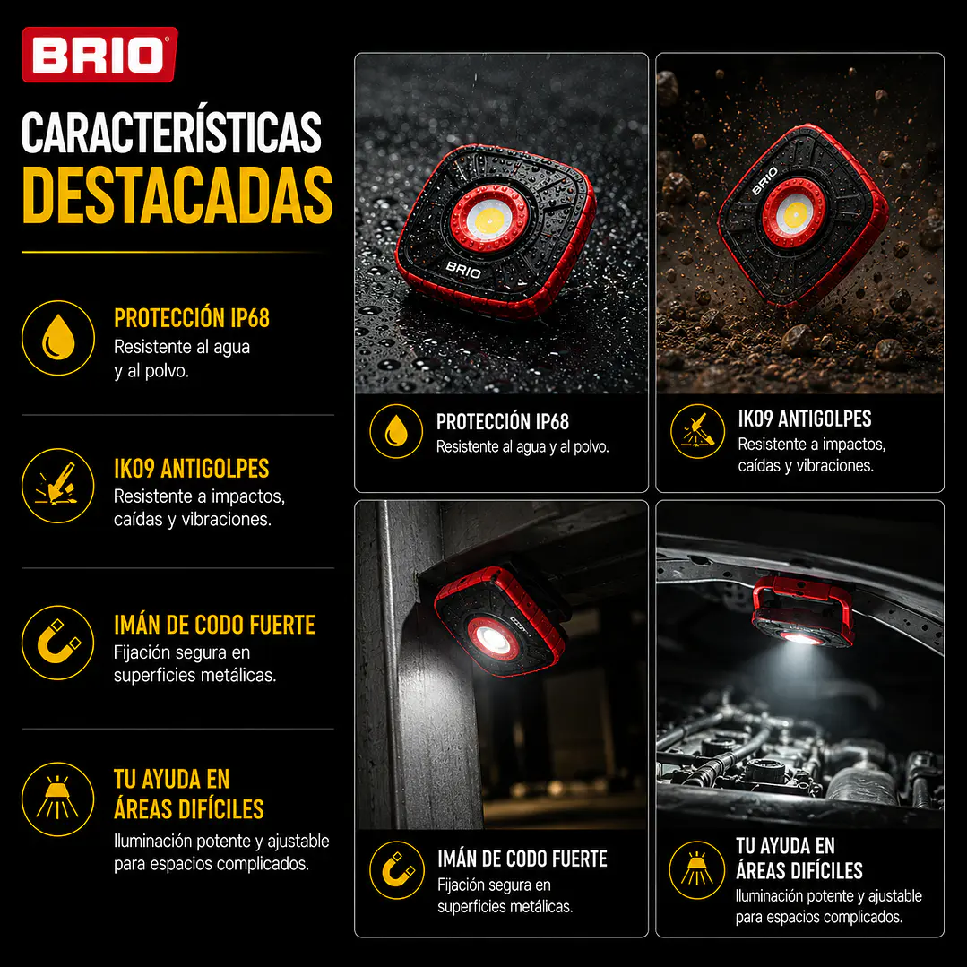 Linterna Led 1000 Lúmenes Resistente Impactos y Agua 5