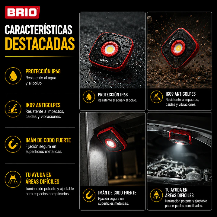Linterna Led 1000 Lúmenes Resistente Impactos y Agua 5