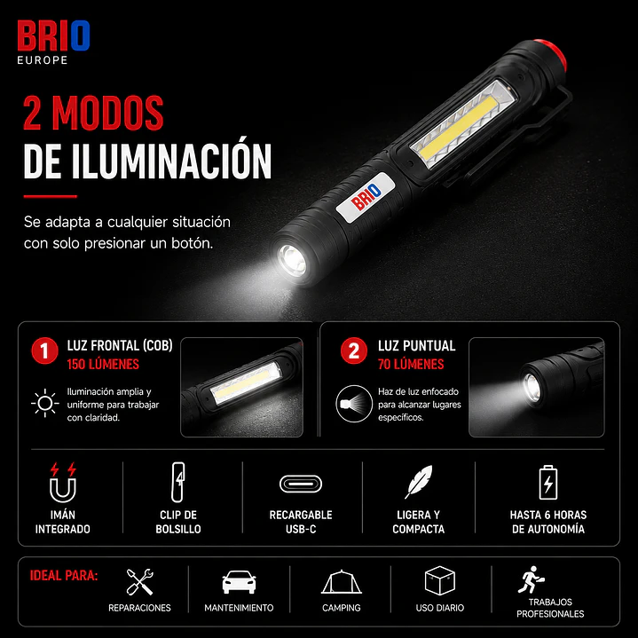 Linterna Led 150 Lúmenes Imantanda Pen Ligth 5