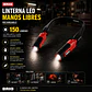 Linterna Led Para Cabeza y Cuello 2 Focos 150 Lúmenes Recargable - Miniatura 2