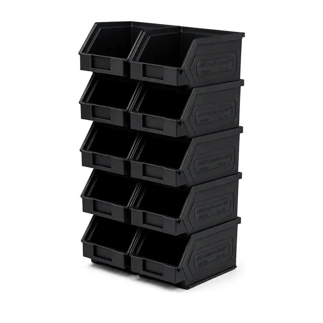 Kit X 10 Cajas Apilables Plásticas 16x 9,5x 7,5 Cms 1PLZ 7