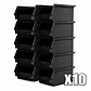 Kit X 10 Cajas Apilables Plásticas 23 x 14 x 13 Cms 2PLZ - thumbnail 1