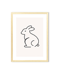 Cuadro minimalista conejo / Escoge tu medida 
