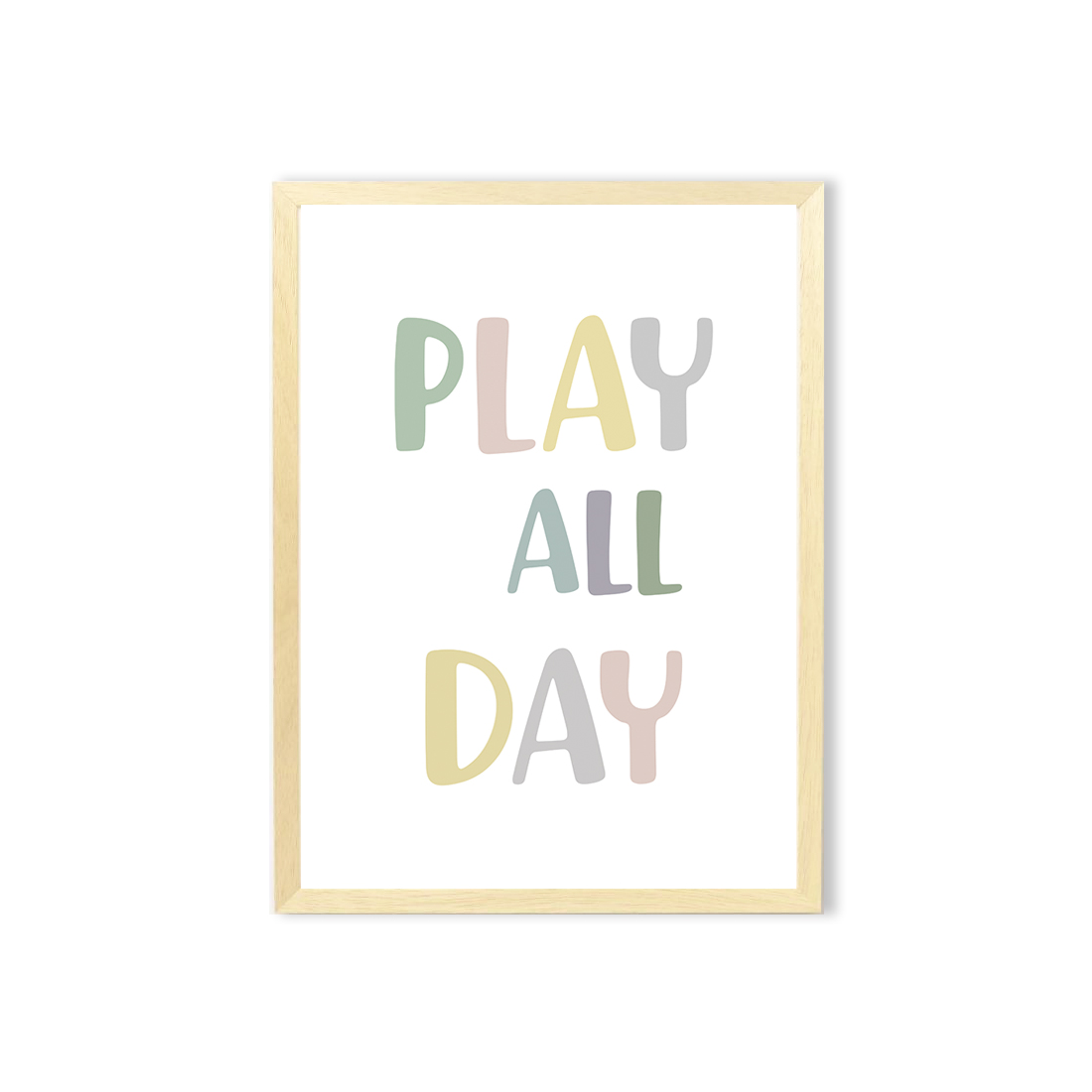 Cuadro Play all day / escoge la medida y el color  5