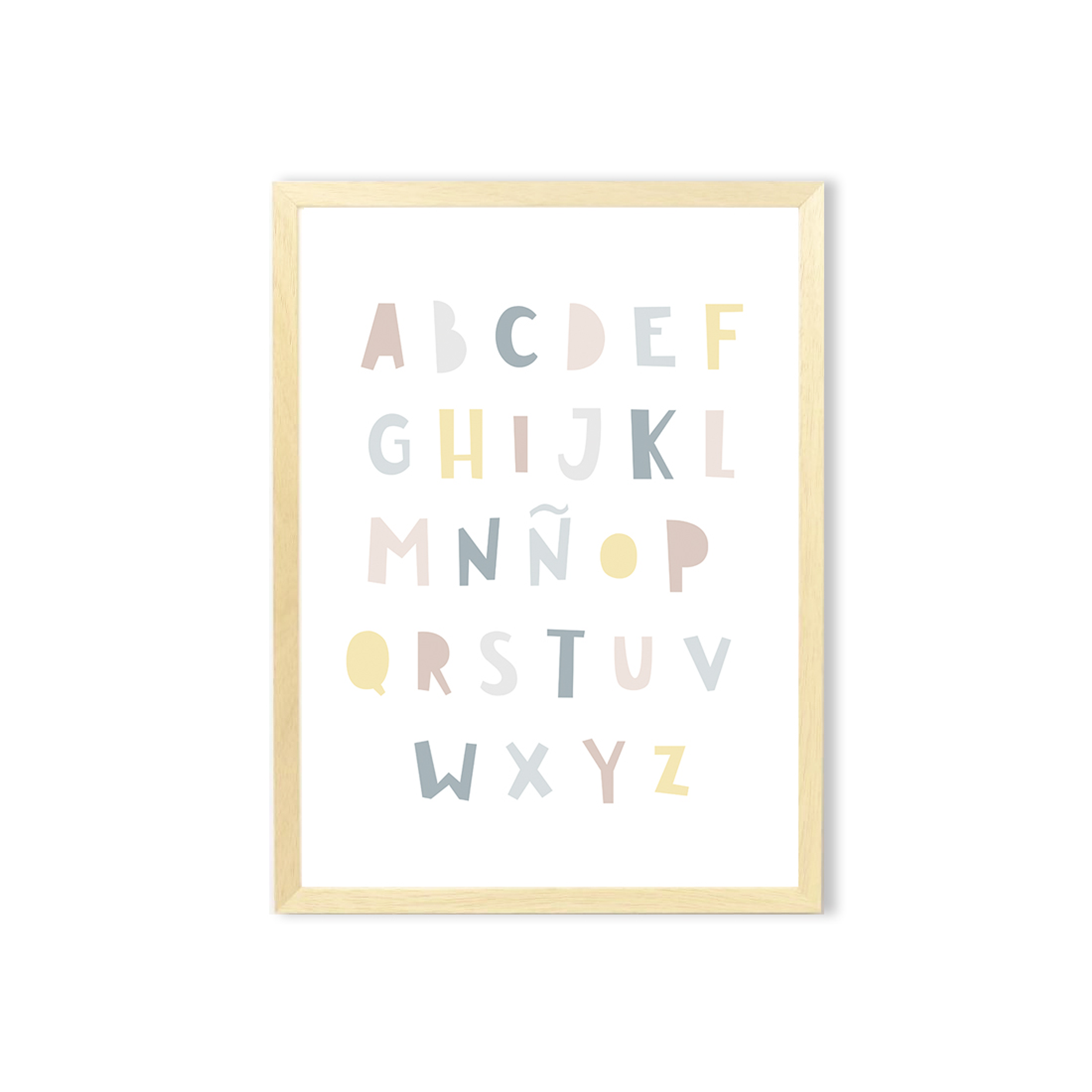 Cuadro ABC aprendizaje / Escoge la medida y el color  1