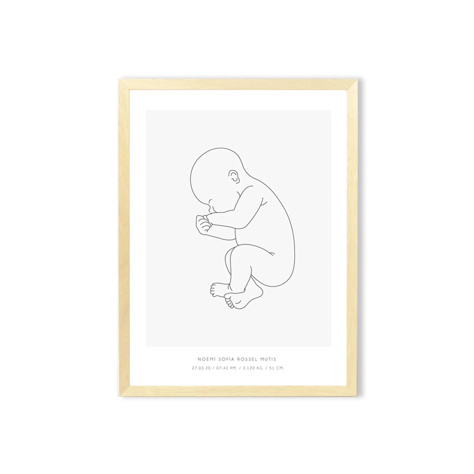 Ilustración personalizada / Escoge la medida y rellena los datos  1