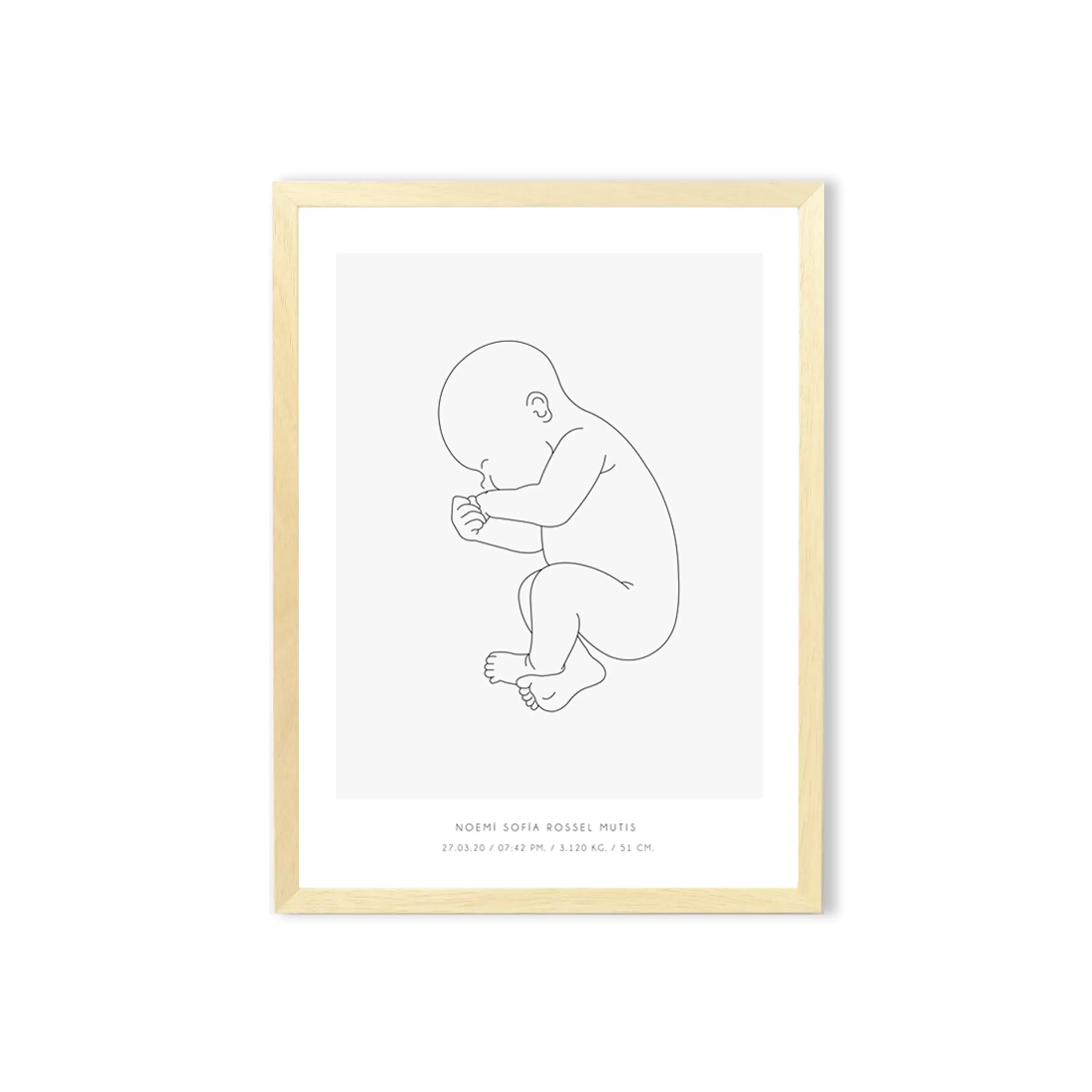 Ilustración personalizada / Escoge la medida y rellena los datos  1