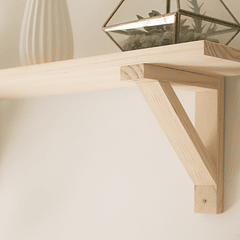 Repisa Nórdica / Base de madera 