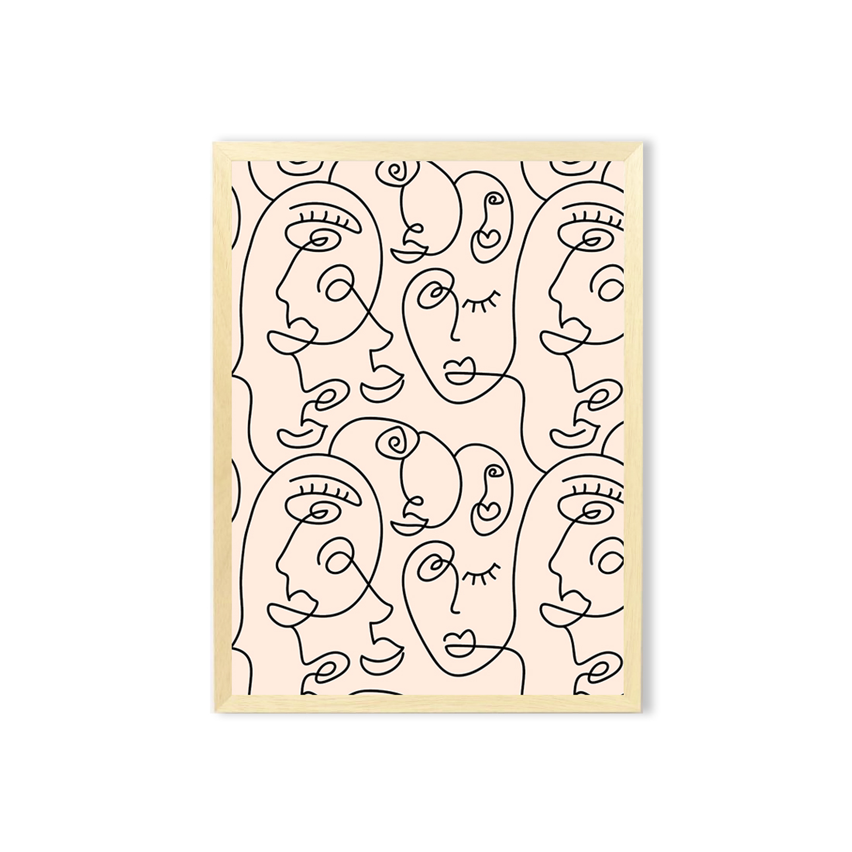 Cuadro caras abstractas 1