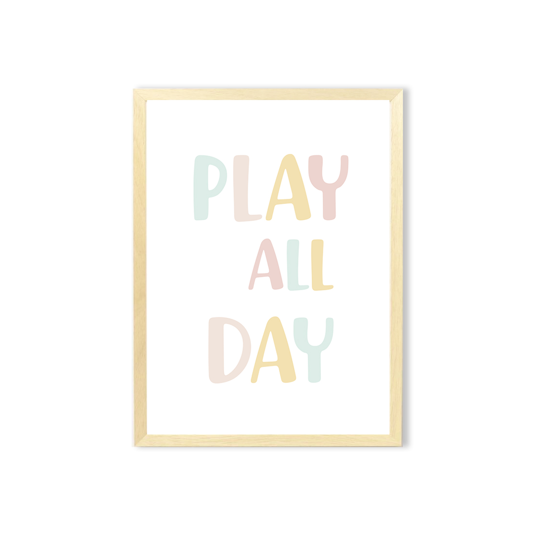 Cuadro Play all day / escoge la medida y el color  4