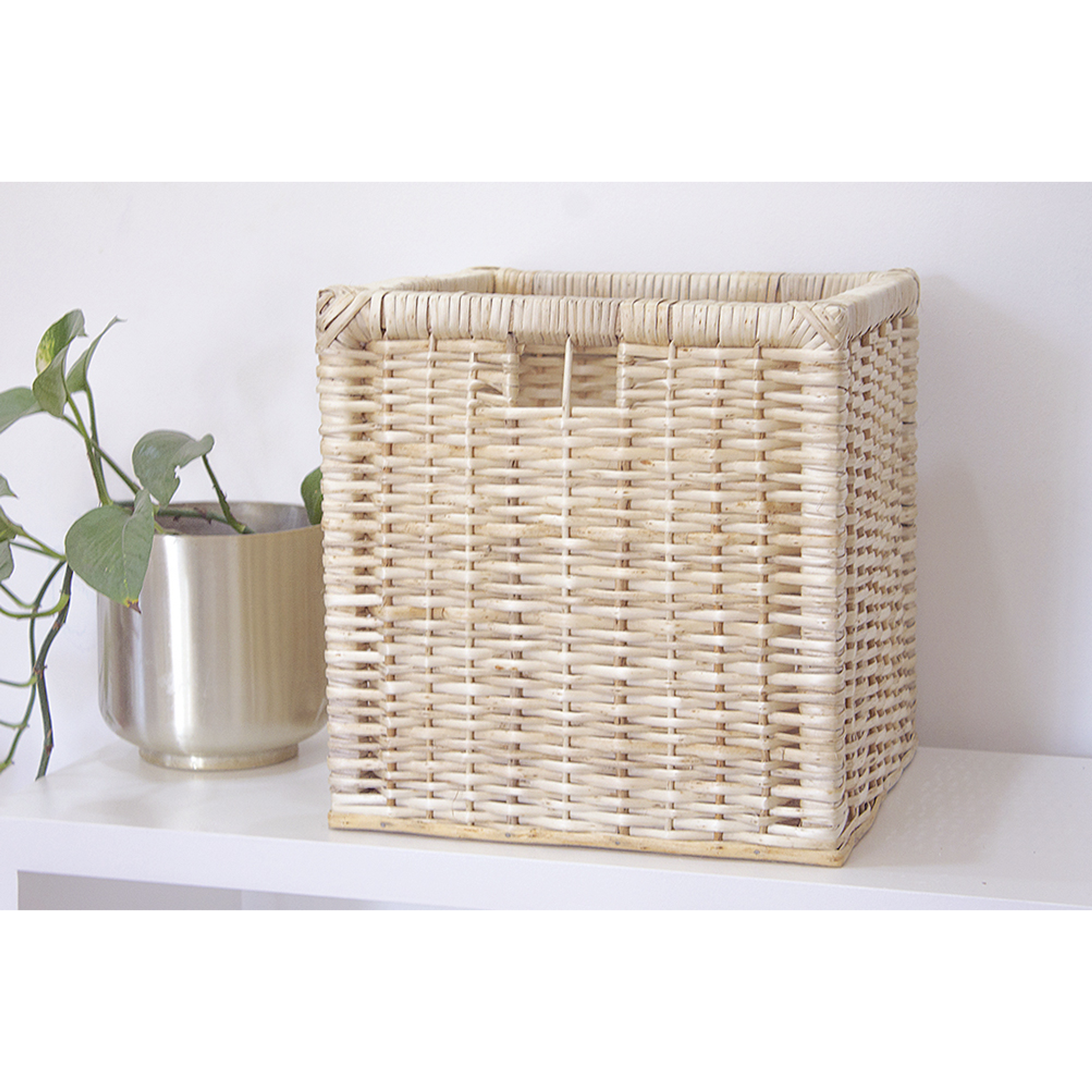 Cajón mimbre / cesta organizadora / escoge color oscuro o claro  1