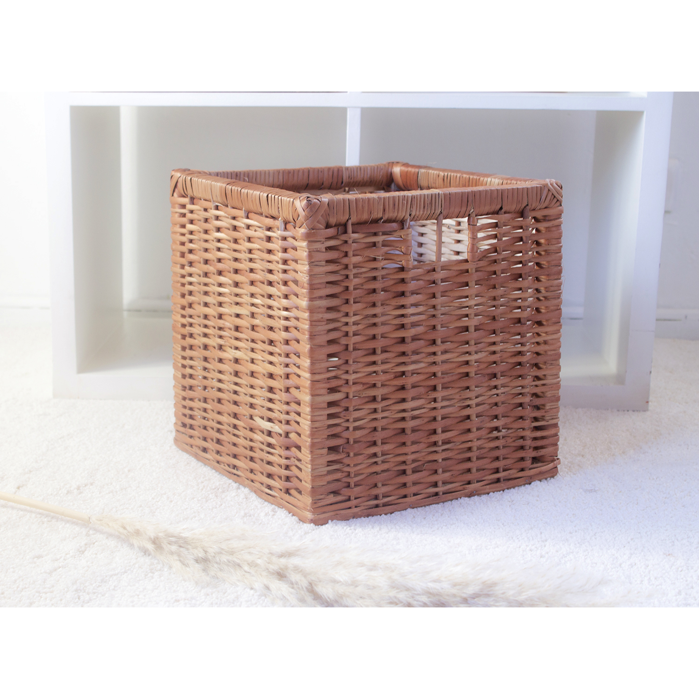 Cajón mimbre / cesta organizadora / escoge color oscuro o claro  3