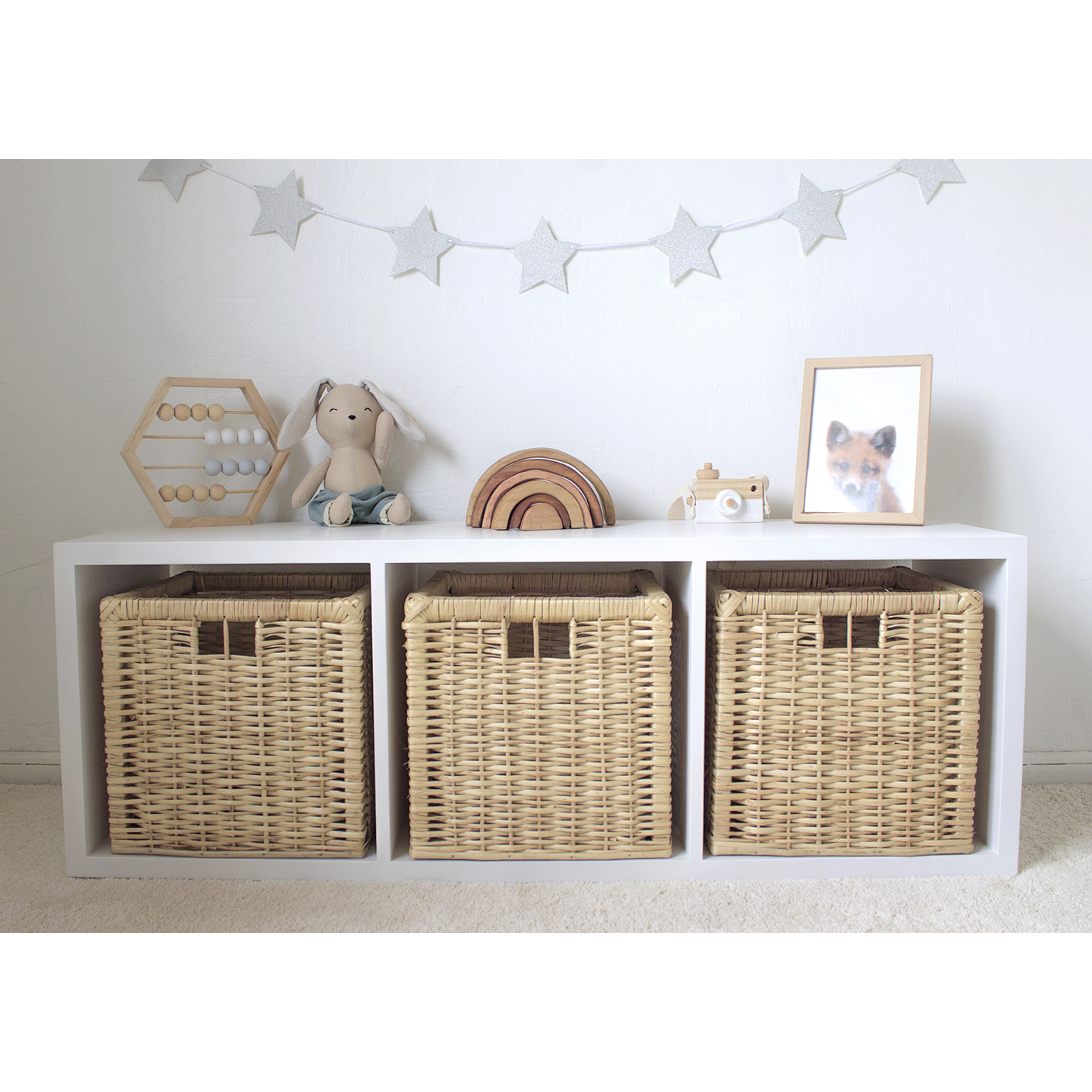 Cajón mimbre / cesta organizadora / escoge color oscuro o claro  4