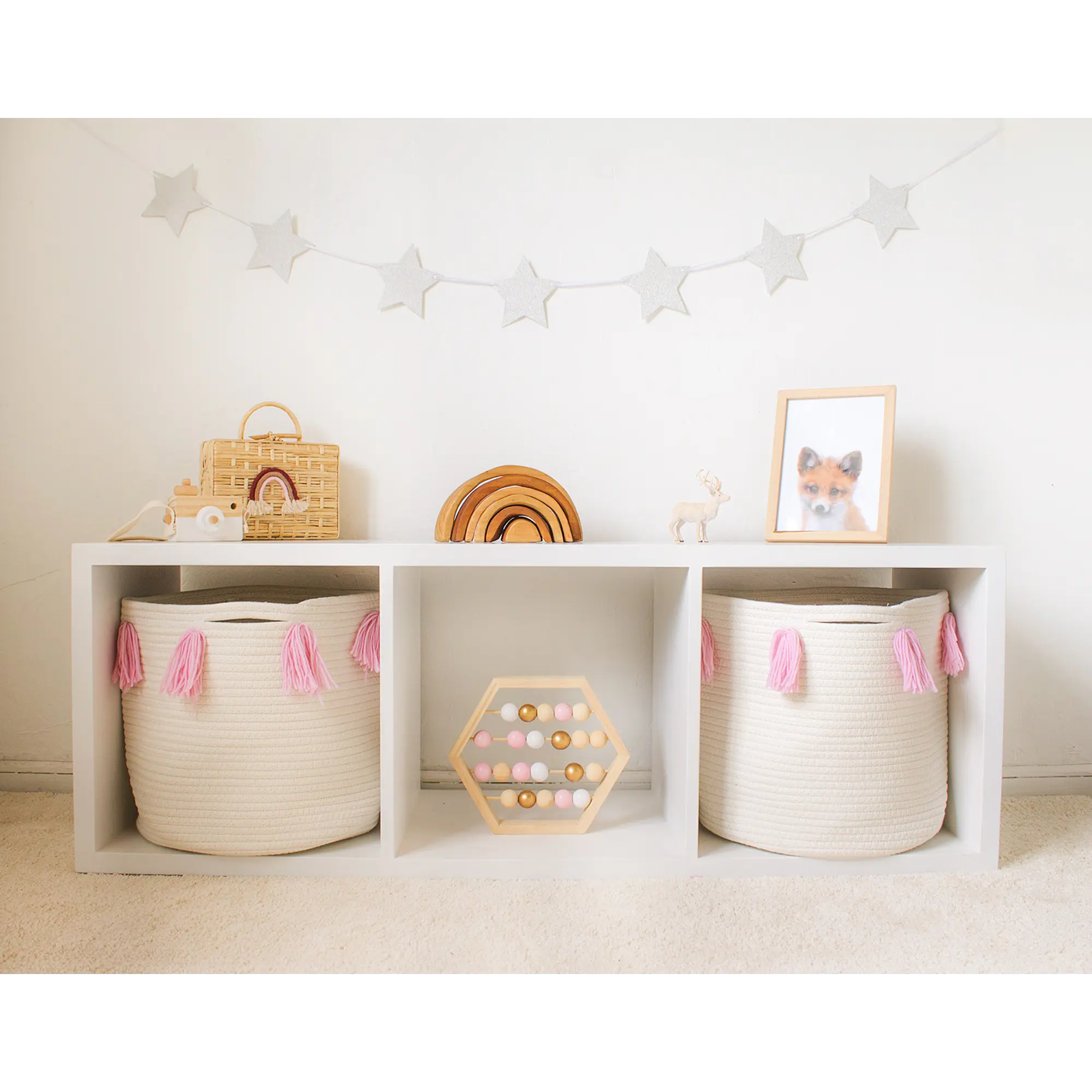 Mueble organizador 3 espacios horizontal / Blanco  4