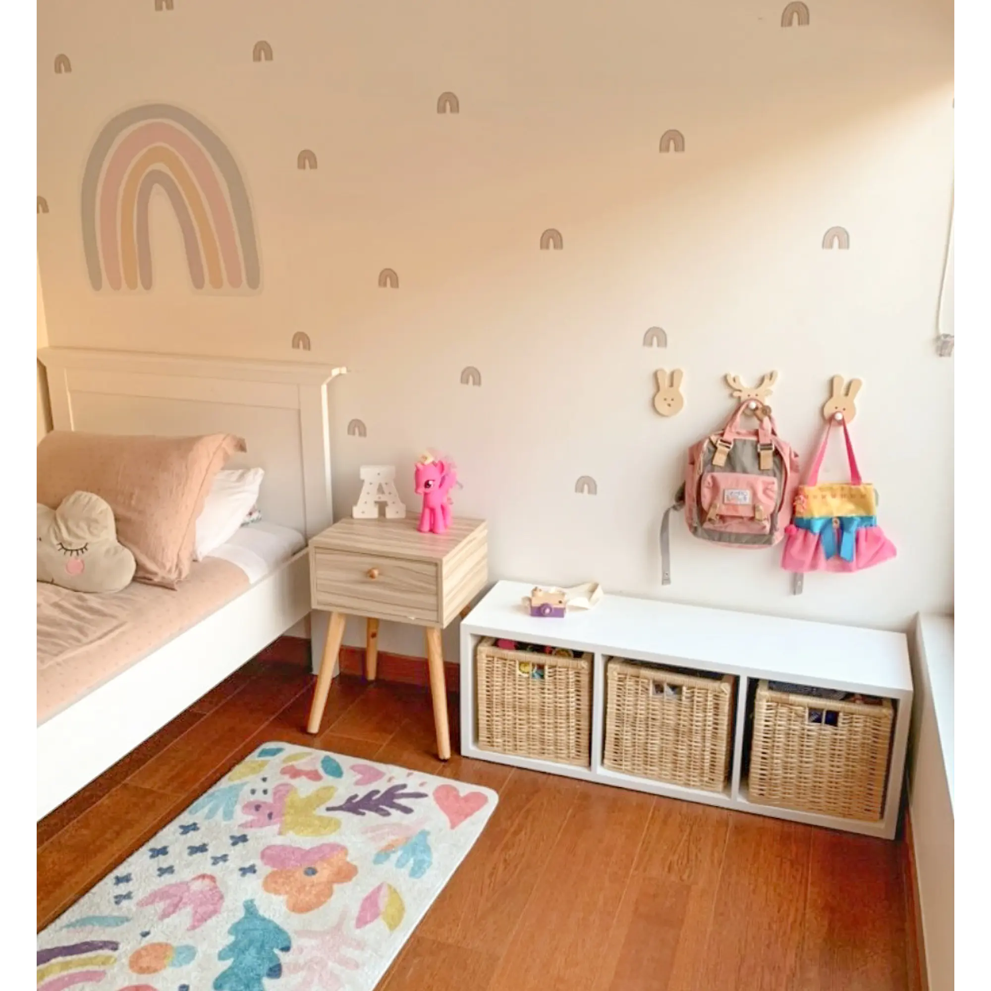 Mueble organizador 3 espacios horizontal / Blanco  6