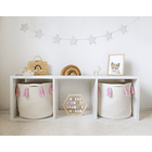 Cesta organizadora de algodón  / Rosa  4