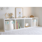 Cesta organizadora de algodón  / Rosa  3