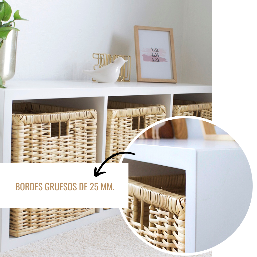 Mueble organizador 6 espacios horizontal / Blanco  4