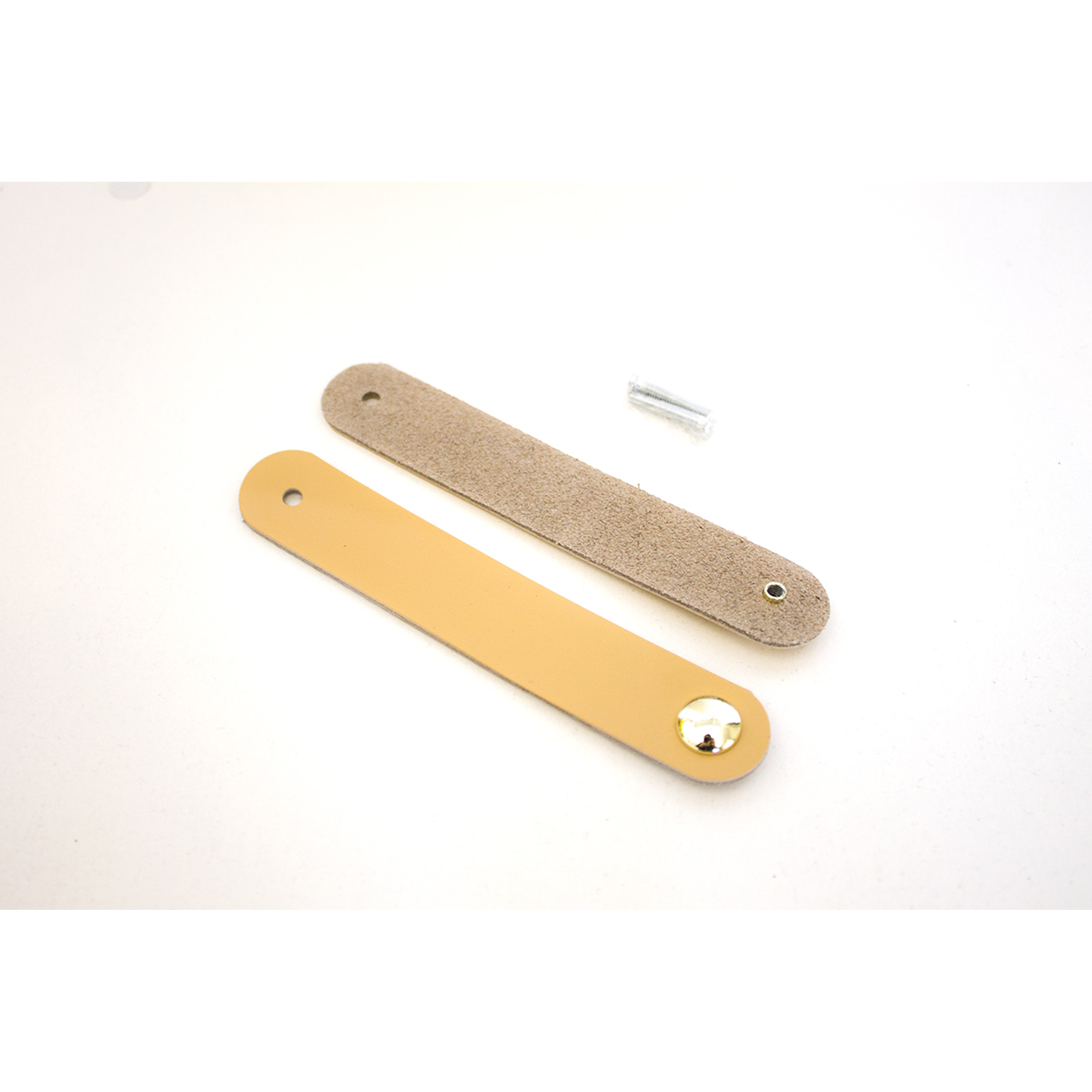 Tirador Rely camel con aplicación dorada (valor unitario) 4