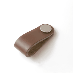 Tirador Rely brown leather (valor unitario) 