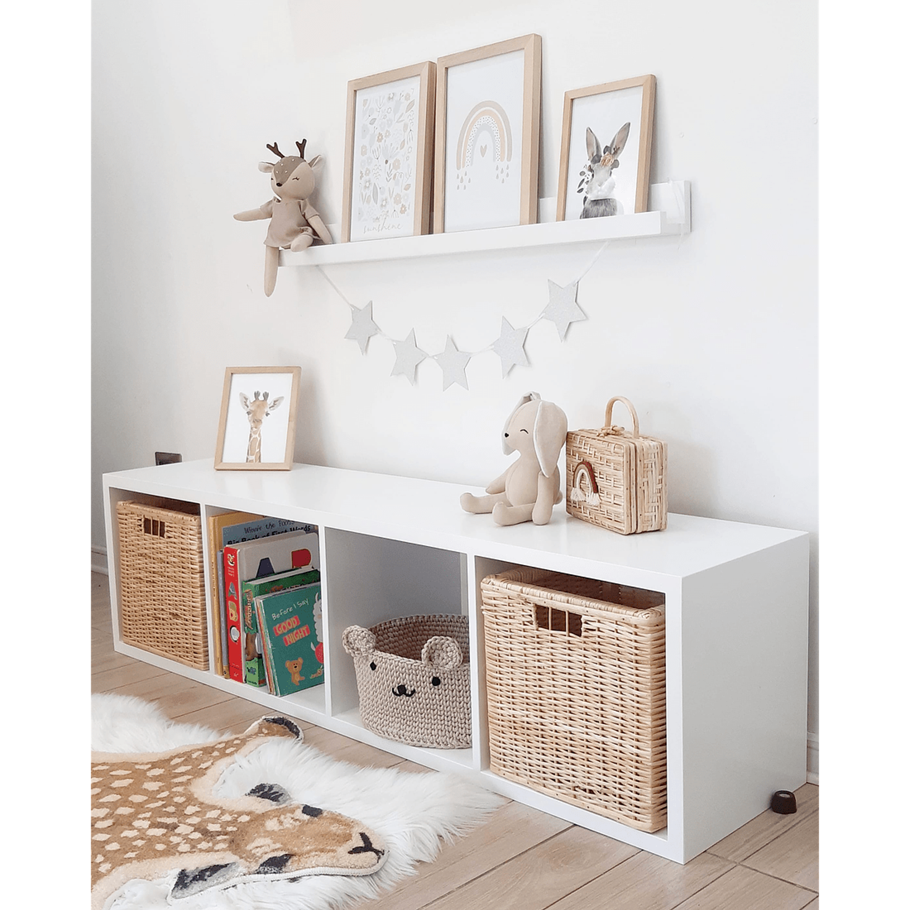 Cajón mimbre / cesta organizadora / escoge color oscuro o claro  7