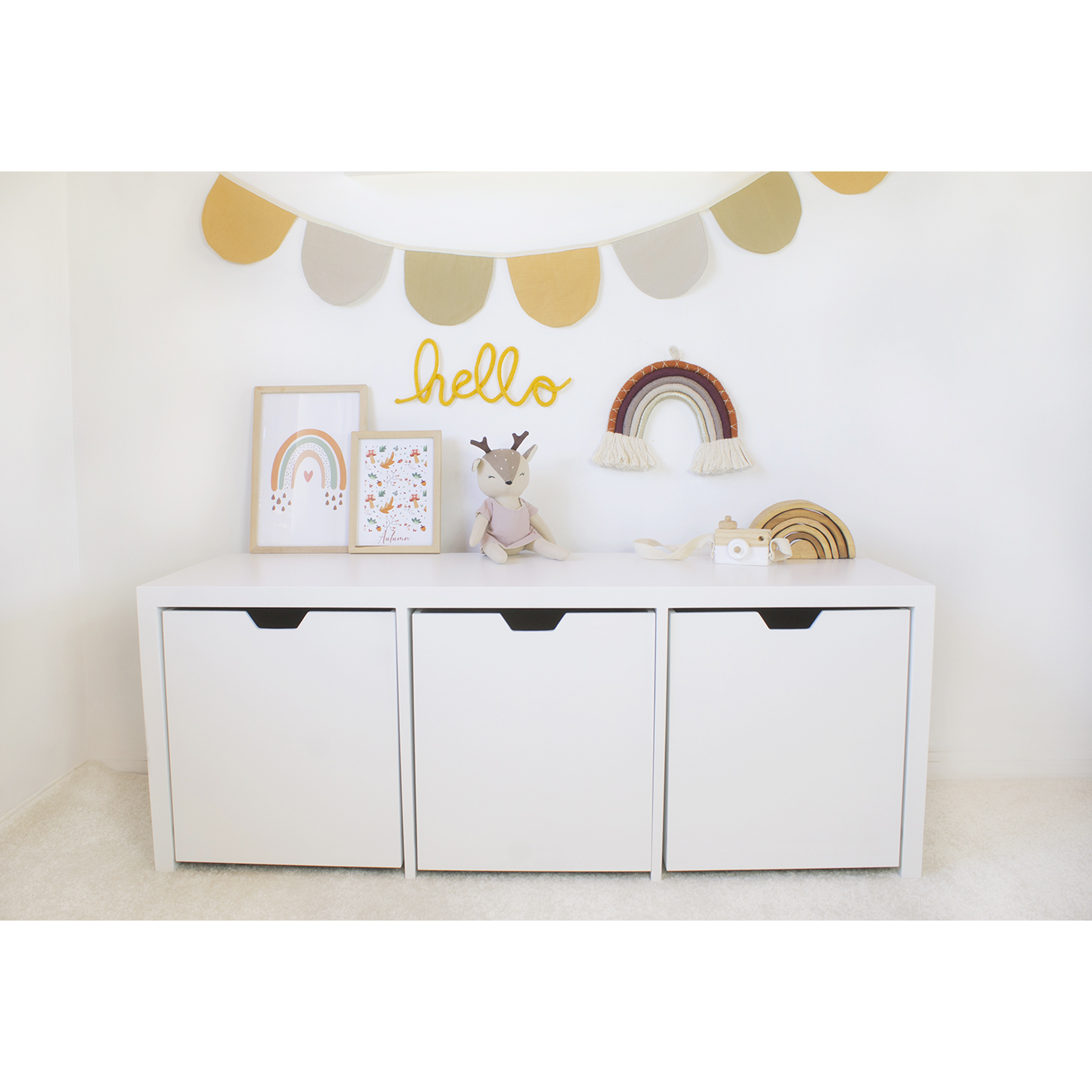 Mueble organizador blanco / cajones con ruedas (opción 2 , 3 , 4 , 5 o 6  cajones)   3