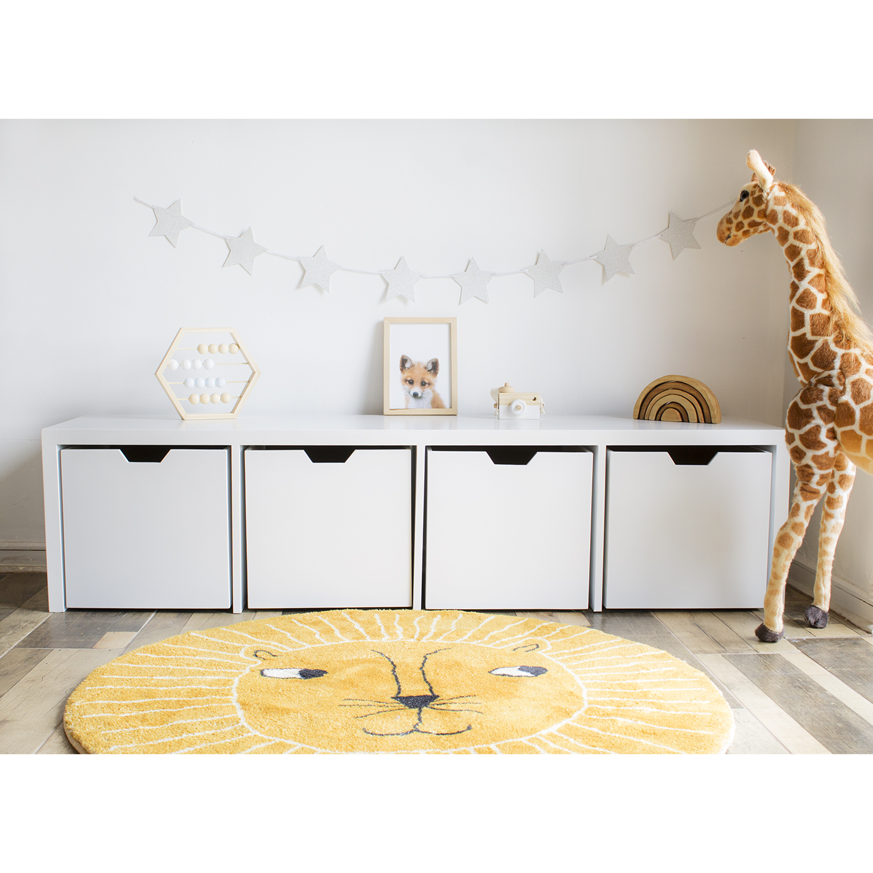 Mueble organizador blanco / cajones con ruedas (opción 2 , 3 , 4 , 5 o 6  cajones)   6