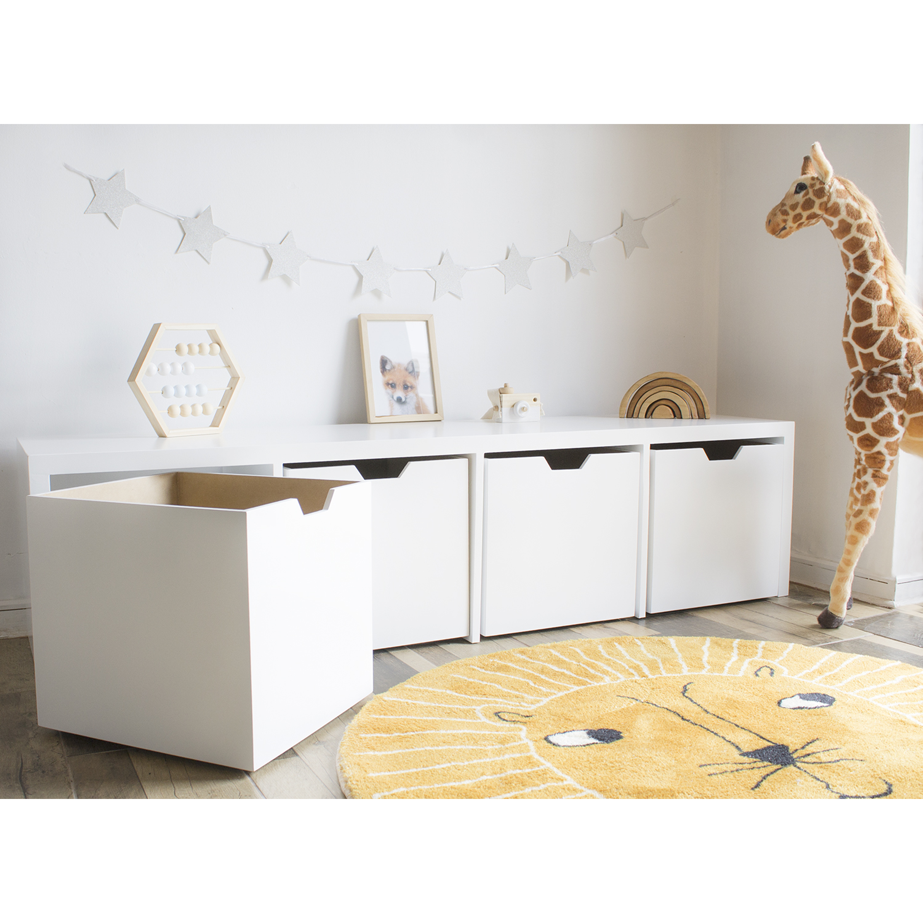 Mueble organizador blanco / cajones con ruedas (opción 2 , 3 , 4 , 5 o 6  cajones)   9