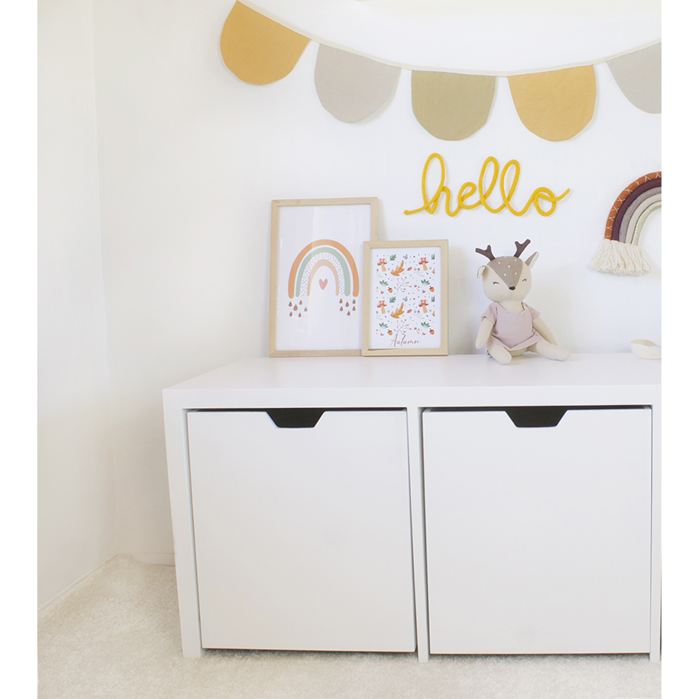 Mueble organizador blanco / cajones con ruedas (opción 2 , 3 , 4 , 5 o 6  cajones)   2