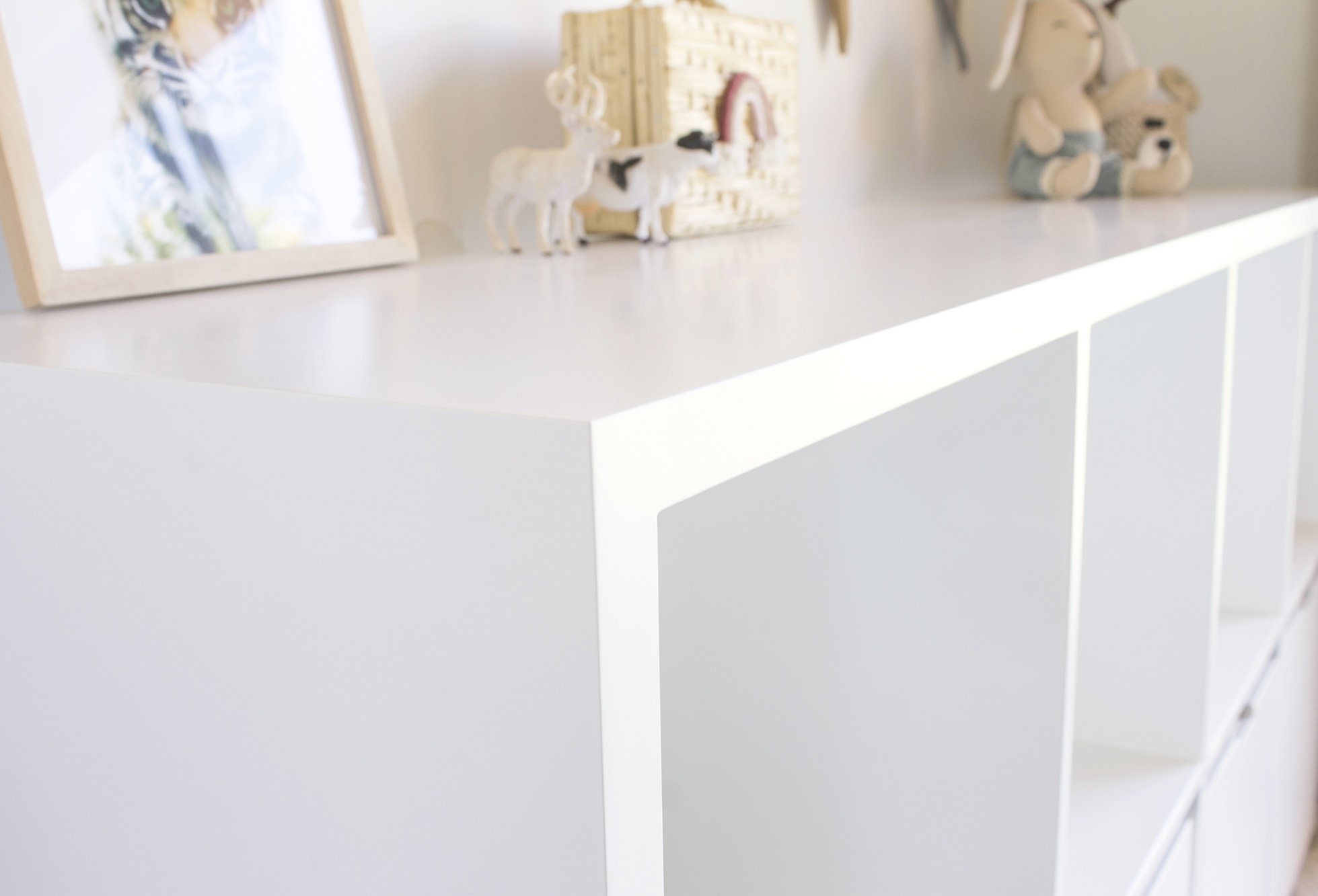 Mueble organizador 4 espacios horizontal / Blanco   4