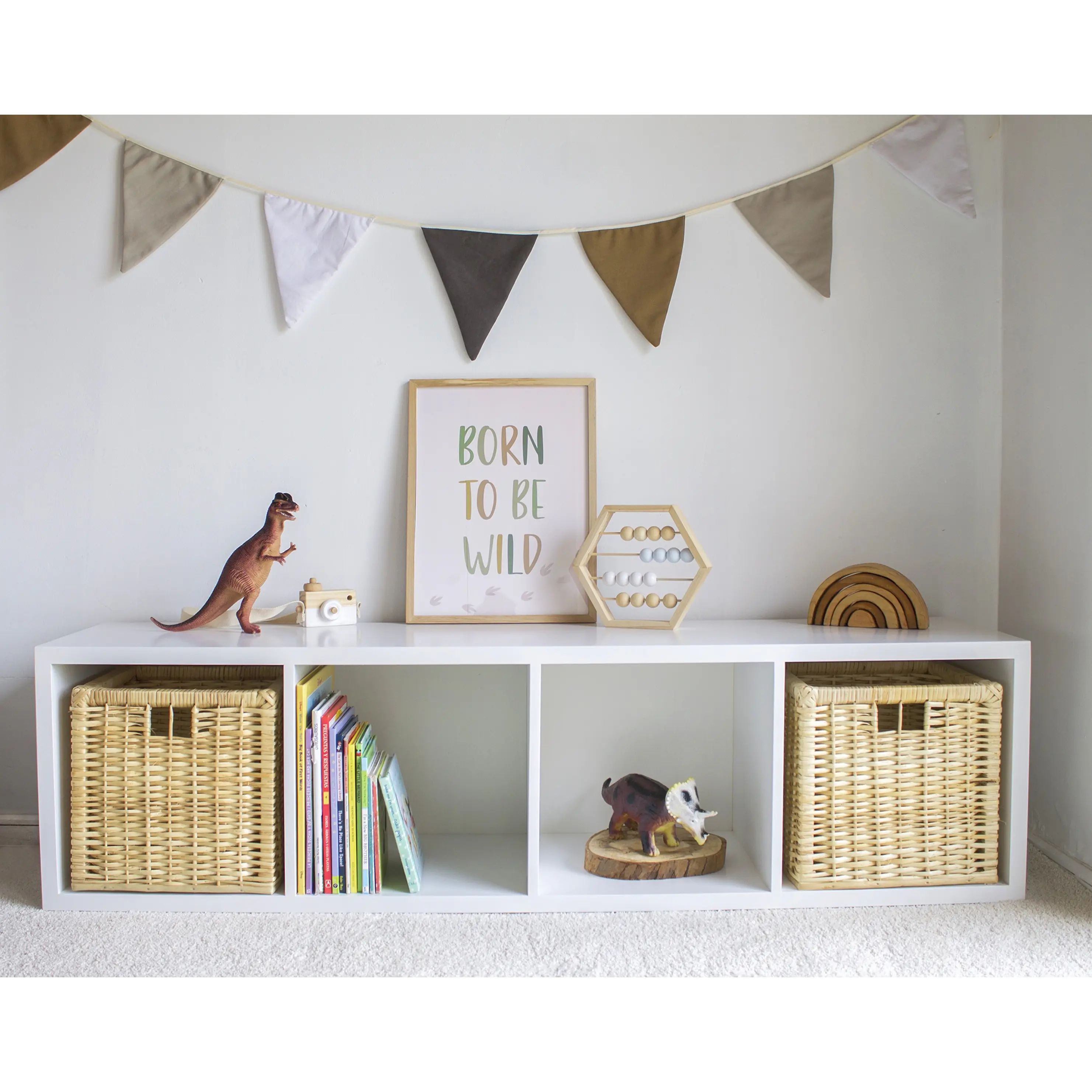 Organizador Infantil 4 espacios horizontal / Blanco   6