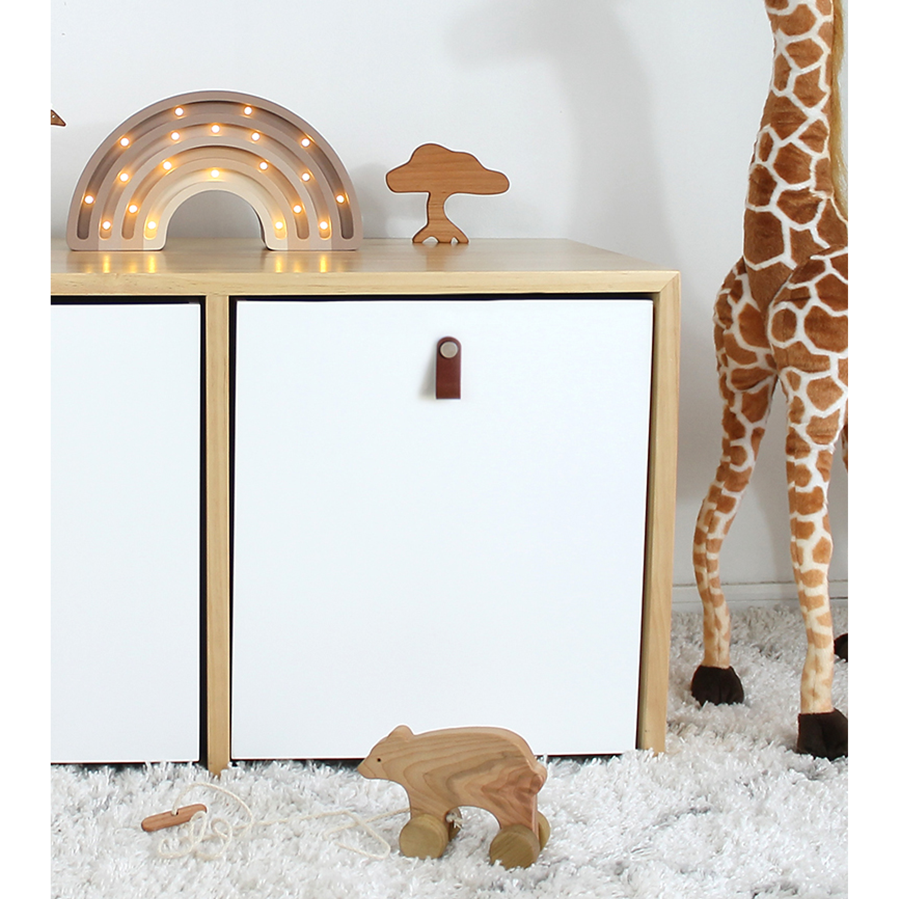 Mueble organizador base de madera  / cajones con ruedas (opción 2 / 3 / 4 / 5 / 6 cajones) 9