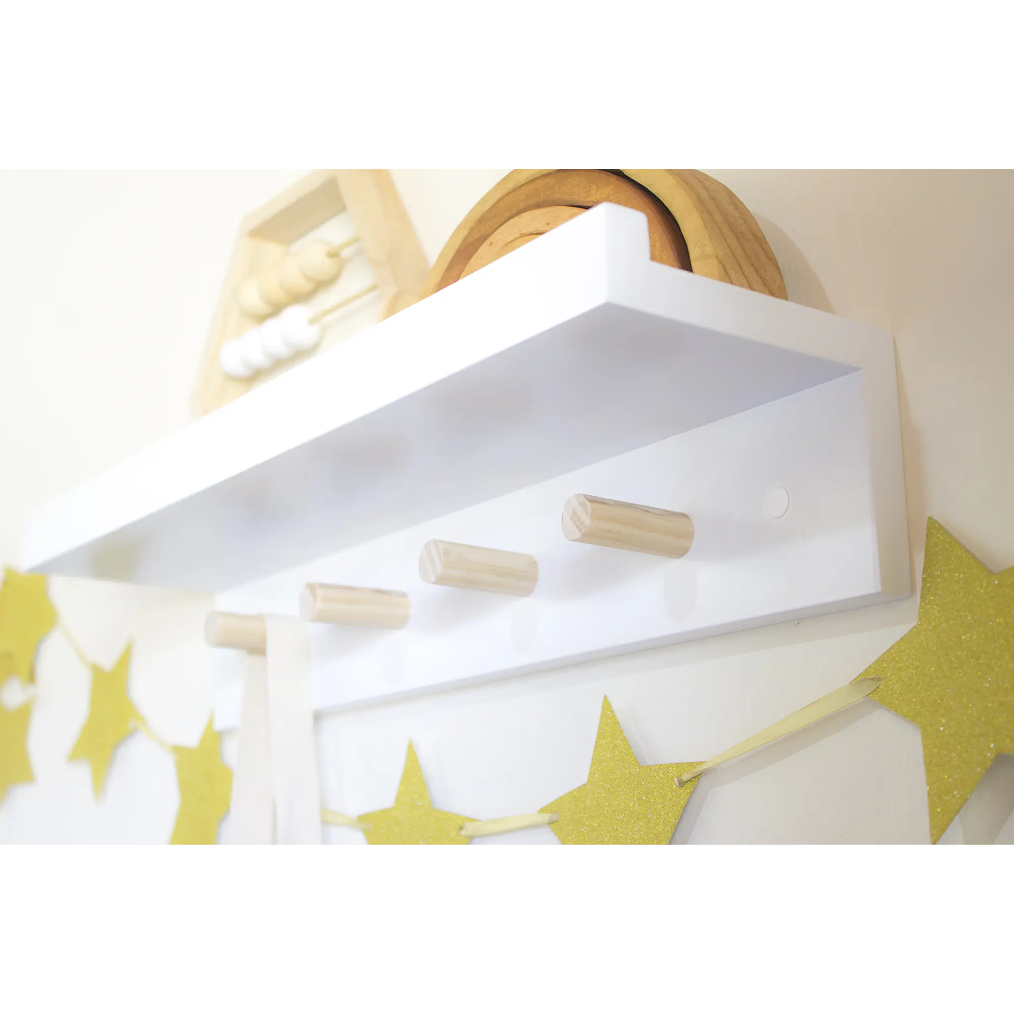 Repisa colgador RIBE BLANCO / perchero  3