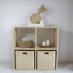 Mueble organizador 4 espacios / Madera 