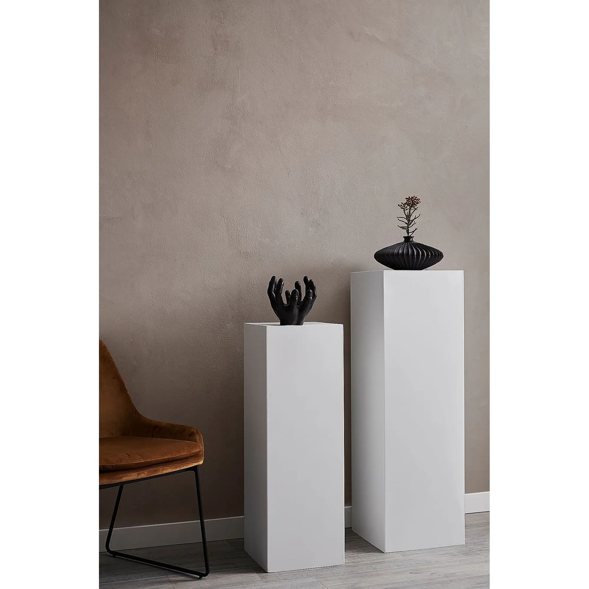 Pedestal para escultura Maison / Plinto blanco 8